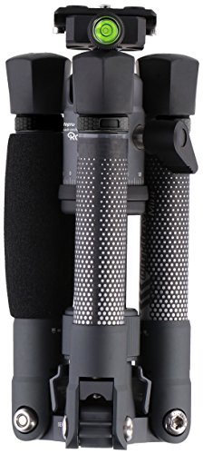 Rollei City Traveler Mini - Super leichtes Tischstativ aus Carbon, Ministativ perfekt fÃ¼r DSLM Kameras, Smartphones, Actioncams und 360 Grad Kameras, Arca Swiss kompatibel, incl. Kugelkopf und Stativtasche - Titan