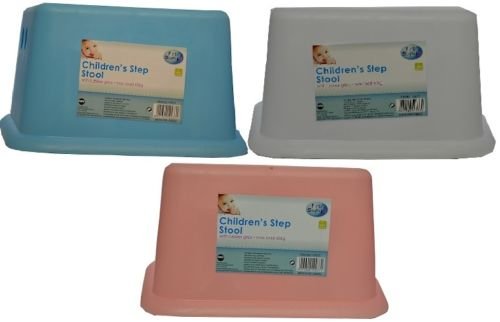Kids Step Stool "First Steps" Rubber Grips Handy for Sink and Wet Floors