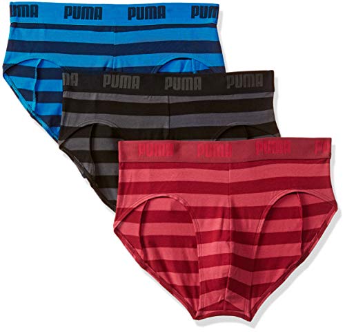 Puma Mens Striped Brief (Pack of 3) RS.439 (60.00% Off) - Amazon