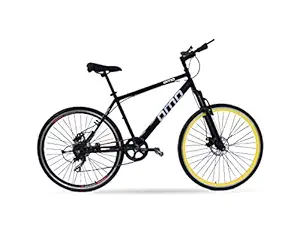 Omobikes Ladakh X21 MTB Bike, 700c Wheel and 21 Speed Geared with Dual disc Brakes and Front Suspension, Frame Size 18 inch, Steel Frame, for 13 Year and Above, Multi Color