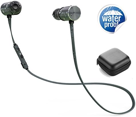 DBigness IPX5 Bluetooth Headphones with Dual Battery 8 hours Battery Life,In-ear Wireless Earbuds Sports Magnetic Earphones with Built-in Mic Noise Cancellation Support Sweat-proof Stereo Headset for iPhone,Samsung and Android Smartphones (Gray)