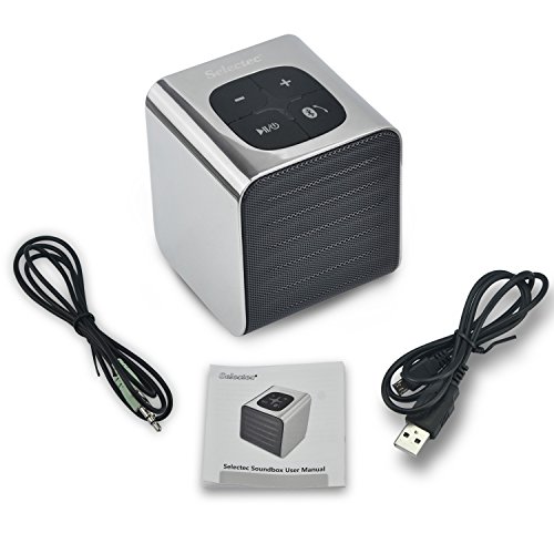 SELECTEC-Portable-Bluetooth-Speaker-Mini-Wireless-Speaker-for-Apple-iPad-iPhone-smartphones-Samsung-Galaxy-Silver