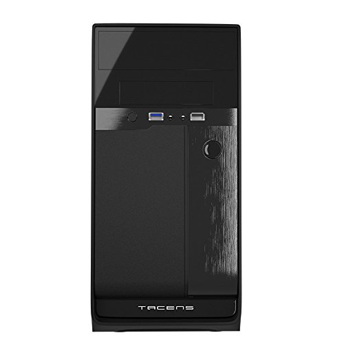 Tacens Anima AC016 - Caja de ordenador para PC  ATX  semitorre  4 ranuras de expansi  n  incluye espacio para 2 ventiladores  1x USB 3 0 y 1 USB 2 0  color negro