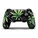 Produktbild PS4 Controller Design Folie Aufkleber Sticker Skin fur Sony PlayStation 4 DualShock Wireless Controller - Weeds Black
