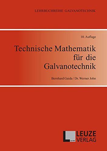 Download Technische Mathematik für die Galvanotechnik Download Technische Mathematik für die Galvanotechnik