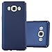 Produktbild Cadorabo Hülle für Samsung Galaxy J5 2016 (6) - Hülle in Metall BLAU – Hardcase Handyhülle im Matt Metal Design - Schutzhülle Bumper Back Case Cover