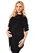 Purpless Maternity and Nursing Cardigan 9005 (UK 8-10, Black)