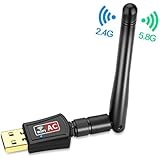 Autley 600Mbps Adattatore Wifi USB, Doppia Banda 802.11ac Adattatore Di Rete Wireless USB Wifi Dongle per Windows 10/8.1/7/XP/Vista Mac OS X 10.4-10.11