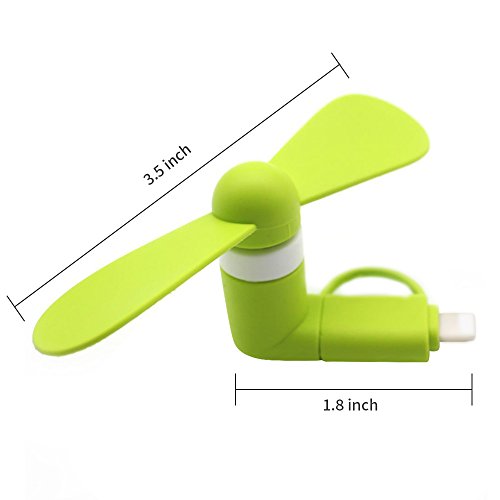 Mini USB Ventilator, VitutechFan Mini USB Fan Mini Portable Micro USB Ventilator Mini Cooling Fan 2 in 1 Portable USB Telefon Mini Fan f¨¹r Andriod Smartphone , iPhone , iPad, Samsung - 6