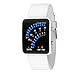 Produktbild Hansee Damen Herren Futuristische Japanische Stil Multicolor LED Sport Armbanduhr (Weiß)