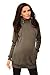 Purpless Maternity 2in1 Pregnancy and Discreet Nursing Hoodie with Zips 9052 (UK 14, Dark Gray Melange)