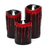 Blutende Halloween Kerzen,Halloween Deko, Halten Hell, 5...