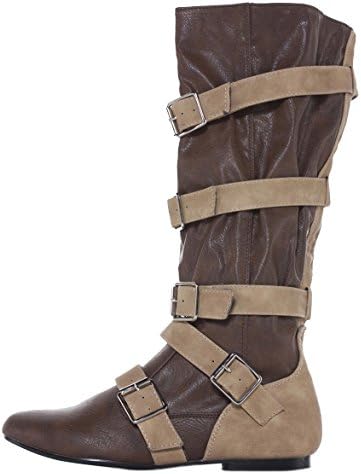 Runway9 Ladies Womens Winter Biker Riding Style Flat Low Heel Calf Over Knee High Boots Size 3-8 New