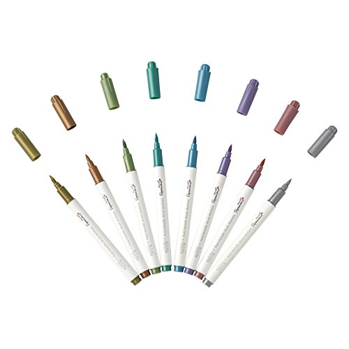 Docrafts Brush Marker Fluid Metallic, verschiedene Farben (8 Stück) - 2
