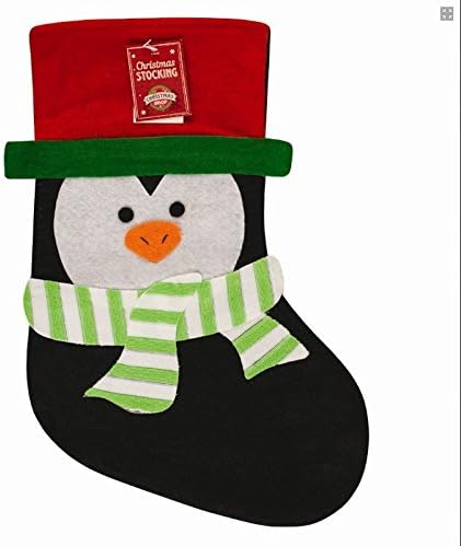 Penguin Christmas Stocking, Ideal for Childrens Stocking Fillers and Gifts