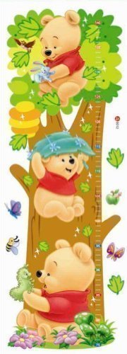 DM-S0001 BABY WINNIE the POOH CHILDREN'S ROOM DECOR HEIGHT CHART WALL STICKER