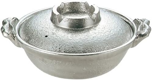 Aluminum white finish mushroom pot 18 cm