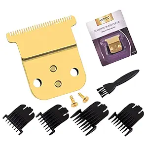 Professional SlimLine Pro Li Trimmer Replacement Blade Comfort Edge T-Blade Set 32105 D-7 D-8 for Hair Clipper/Trimmer,Ceramic blade + Sliver Steel Blade
