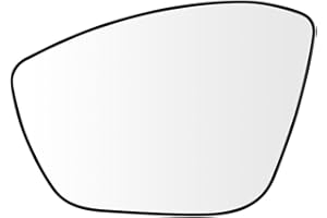 SENZEAL Cristal de Espejo Izquierdo Lado del Conductor Calefactado con Placa de Soporte para Citroen C3 MK3 2016-2021 Peugeot 208 308 2008 2013-2019 1607512180 1607512280 (Izquierda)