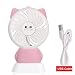 Produktbild Portable Cat Hand Lüfter Batterie betrieben USB Power Handheld Mini Lüfter Kühler mit Strap - Pink