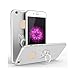 Produktbild XFAY Ring iphone hülleSchutzhülle iPhone 6 Hülle,iPhone 6S Hülle, PC Harte Schale Halterung Handytasche Bumper Etui Schale Cover , ultra Dünn iPhone 6/6S Handyhülle 360 Grad Drehbar Rutschfest Ring Ständer mit Magneteisenstück Kratzfeste Stoßdämpfende Staubdicht Rundum-schutz Schutzhülle -Silber