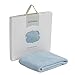 The Little Green Sheep Organic Knitted Baby Blanket (Blue)