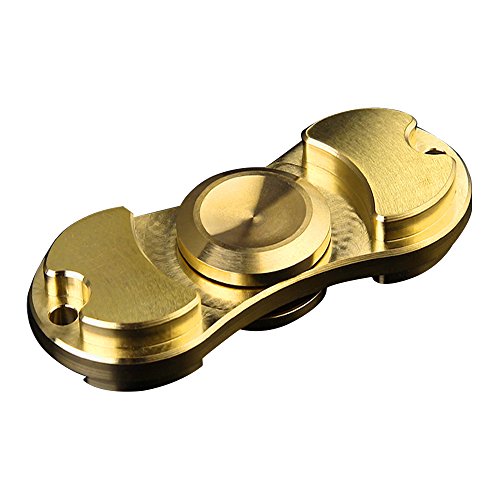 Mokiki Hand Fidget Spinner EDC Focus Finger Toy ADHD Press Relief Brass Bearing 3 Mins Spins Gold Mokiki Hand Fidget Spinner EDC Focus Finger Toy ADHD Press Relief Brass Bearing 3 Mins Spins Gold