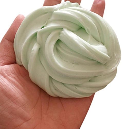 Alberar Decompression Toys, Fluffy Floam Slime Scented Stress Relief No Borax Kids Toy Sludge Toy For Adults (green)