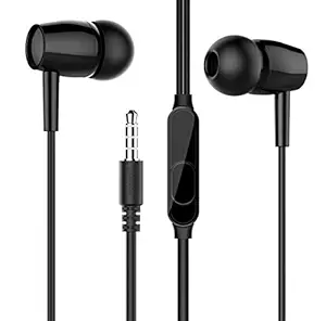 Mobibasics Wired In Ear Earphone with Mic (Black)