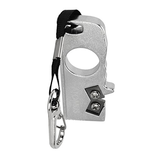 Preisvergleich Produktbild Homyl Taschenwerkzeug Outdoor Messerschärfer Schlüsselanhänger - Silber