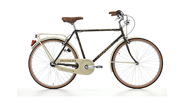 Bicicletta Cicli Cinzia Bombi Retrò da uomo, con telaio in acciaio, cambio  Nexus a 3 velocità, ruote da 26\