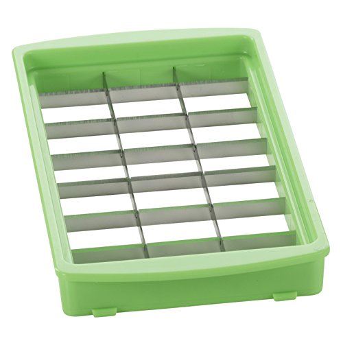 Genius Nicer Dicer Fusion Julietti | 19 Teile | Alles-Schneider | Reiben | Julienne + Spiralen | Hobeln | Würfeln | Schneid-Gerät | TV-NEU Farbe Neon-Grün-Orange - 6