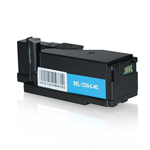 5 Toner Kompatibel zu Dell 1250c für Dell C1765nf, C1765nfw, C1760nw, C1700 Series, 1250c, 1350cnw, 1355cn, 1355cnw – Schwarz je 2.000 Seiten, Color je 1.400 Seiten - 7