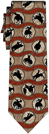 RALPH MARLIN silk tie ropin rodeo