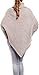 Happy Mama Women's Maternity Cable Chunky Knit Poncho Sweater Jumper Wrap 312p (Grey, ONE SIZE UK 8/10/12)