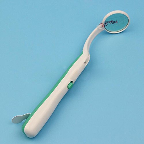 Preisvergleich Produktbild pfbvgsdgf Attraktiver Zahnarztspiegel Dentoskopie Zahnspiegel mit LED-Licht grün grün