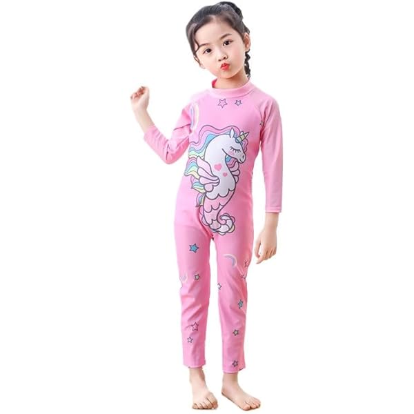 thumbnail image 2 of Kids Swimsuit, Boys And Gils Full Sunsuit, UPF50+ Ash Guad 2 of 14