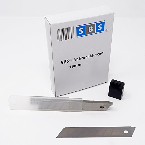 SBS Abbrechklingen Cutterklingen 18mm breit, 0,4mm stark – 200 Stück - 3