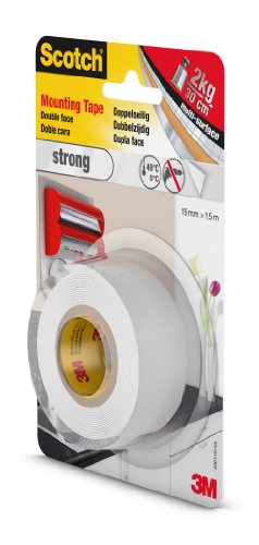 Scotch 40011915  Cinta de Montaje Fuerte de 1 5 m x 19 mm  1 unidad
