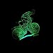 Produktbild led - modellierung usb - 3d - lampe radfahren führte tischdekoration lampe deco enfant chambre 3d - lampe jahrgang