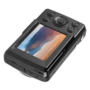 Video Camera, Camcorder Portable 16X Zoom HD with Fill Light 2.4 inch LCD Display for Outdoor for Beginner for Teens Kids(Black)