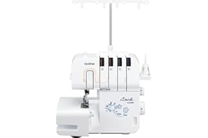 ‎BROTHER Brother 1334DS (Exklusive Edition) Overlock Nähmaschine mit Differentialtransport, Overlockmaschine, 10 Nähprogramme, Freiarm, Weiß