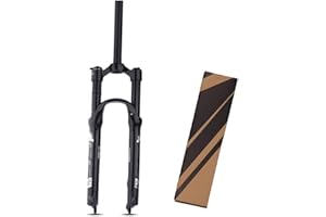 LHHL MTB Suspension Fork 26”27.5”29”Bike Fork XC Mountain Bike Front Forks Travel 100mm Disc Brake Gas Fork Manual Lockout 1 1/8” Straigh Tube QR 9mm