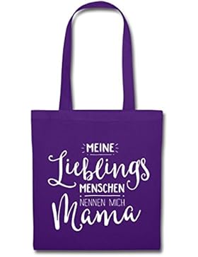 Meine Lieblingsmenschen Nennen Mich Mama Stoffbeutel von Spreadshirt®