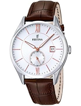 Festina Herren-Armbanduhr Analog Quarz Leder F16872/2