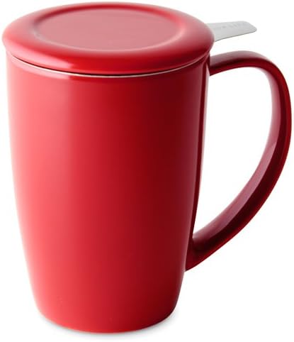 ForLife 15oz Curve Tall Tea Brewing Mug/Cup With Extra Fine Infuser &amp; Lid
