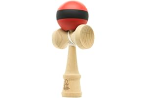 YoYo Factory Kendama - Rojo/Negro (Juguete Tradicional Japonés, De Principiante a Profesional)