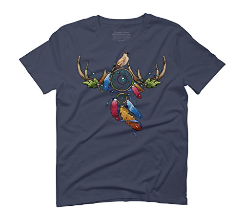 Dreamcatcher bird Men's Graphic T-Shirt - Design By Humans Navy