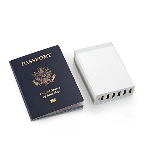 Anker PowerPort 6 (60W 6-Port USB Ladegerät) Family-Sized Desktop Ladeadapter mit PowerIQ Technologie für iPhone, iPad, Samsung, Nexus, HTC, Nokia, Motorola und weitere (Weiß) - 4