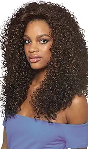 DOMINICAN BLOW OUT STRAIGHT BUNDLE HAIR (1B Off Black) - Outre Batik Quick Weave Synthetic Half Wig